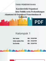 Jenis Dan Karakteristik Organisasi Pemerintahan/Sektor Publik Serta Perkembangan Akuntansi Di Organisasi Pemerintahan Di Indonesia