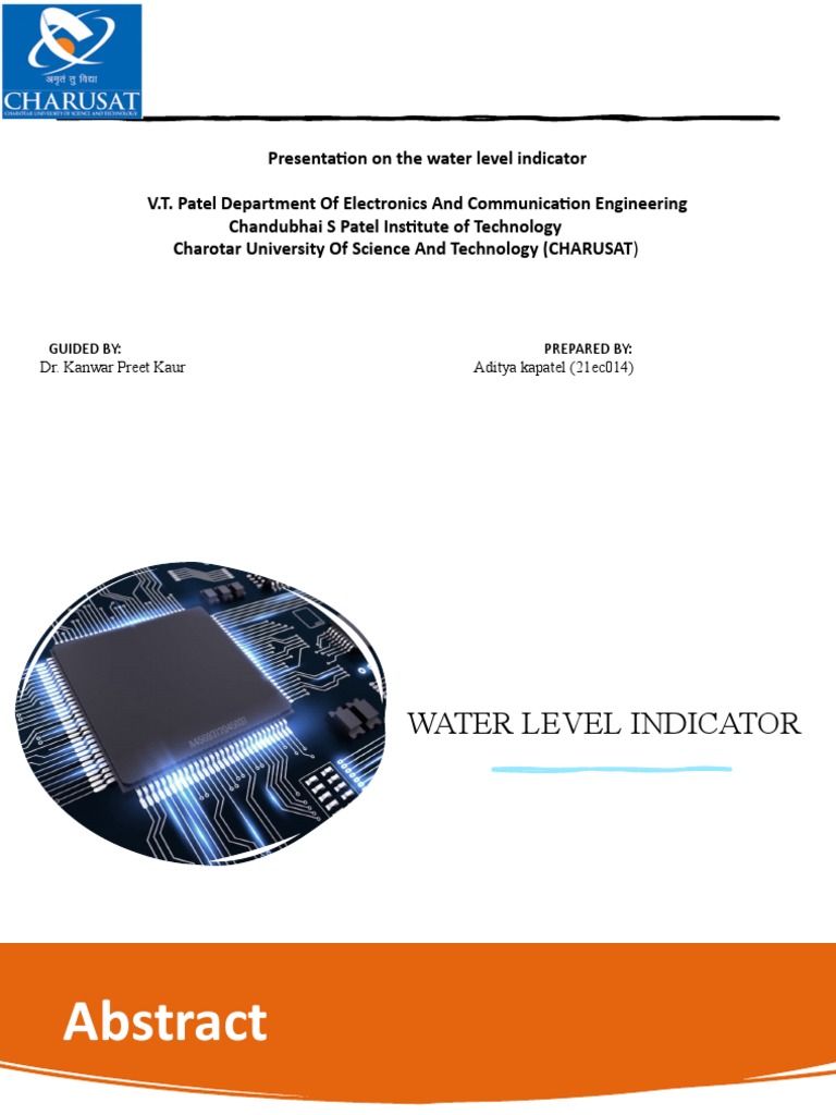 21ec014 (Water Level Indicator) | PDF | Electrical Engineering ...