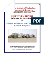 Self Study Report: Submitted For Accreditation To