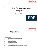 Evolution of Management Thought: Session 7-9