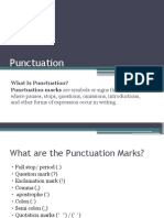 Punctuation: What Is Punctuation? Punctuation Marks Are Symbols or Signs That Indicate