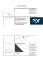 Problem Solving Questions: Solutions (Including Comments)