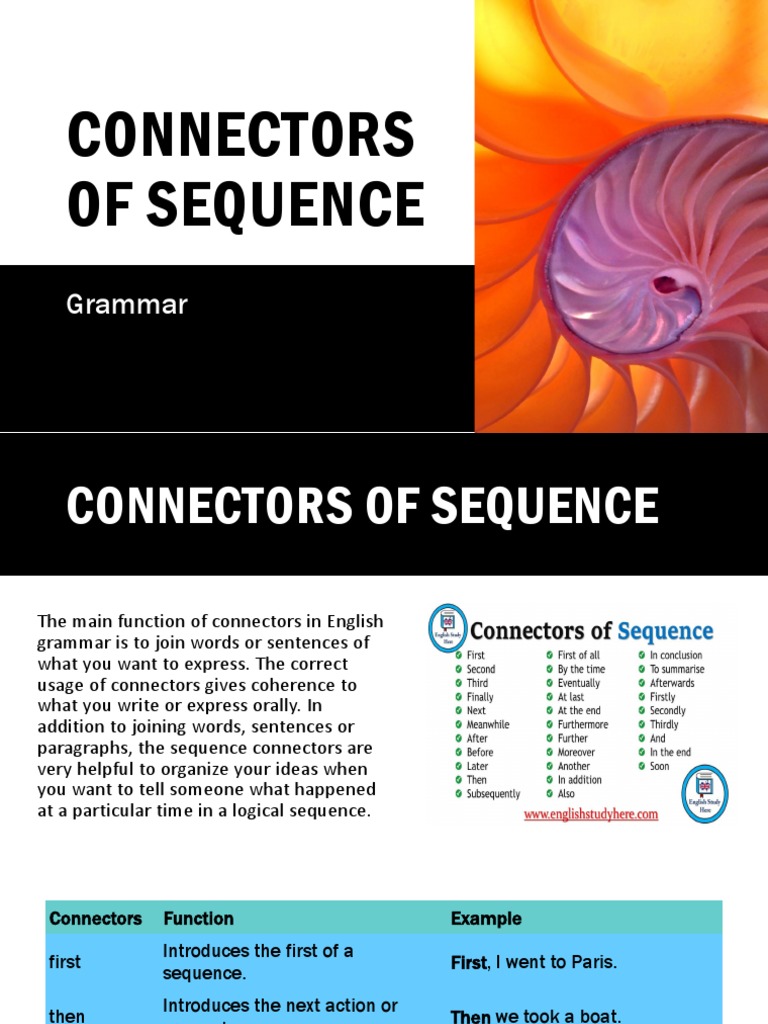 Connectors of Sequence | PDF