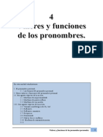 4.valores y Funciones de Los Pronombres