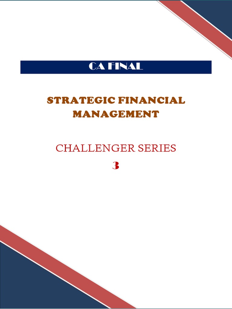 Sfm Challenger Series Pdf Net Present Value Depreciation