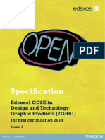 GCSE - DT - Graphic Products - Spec