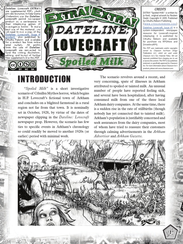 cr6203 - Dateline 1 EXTRA! - Spoiled Milk v1.1 (7e Statted) | PDF ...