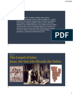The Gospel of John: Jesus, The Son Who Reveals The Father: REL E 611