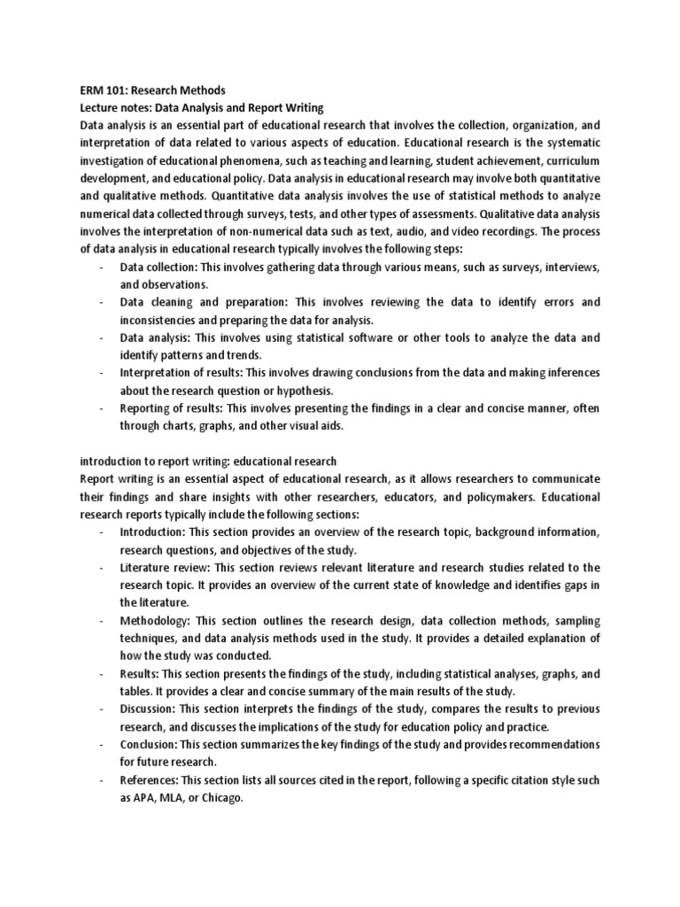 Data Analysis in Educational Research | PDF | Methodology | Data Analysis
