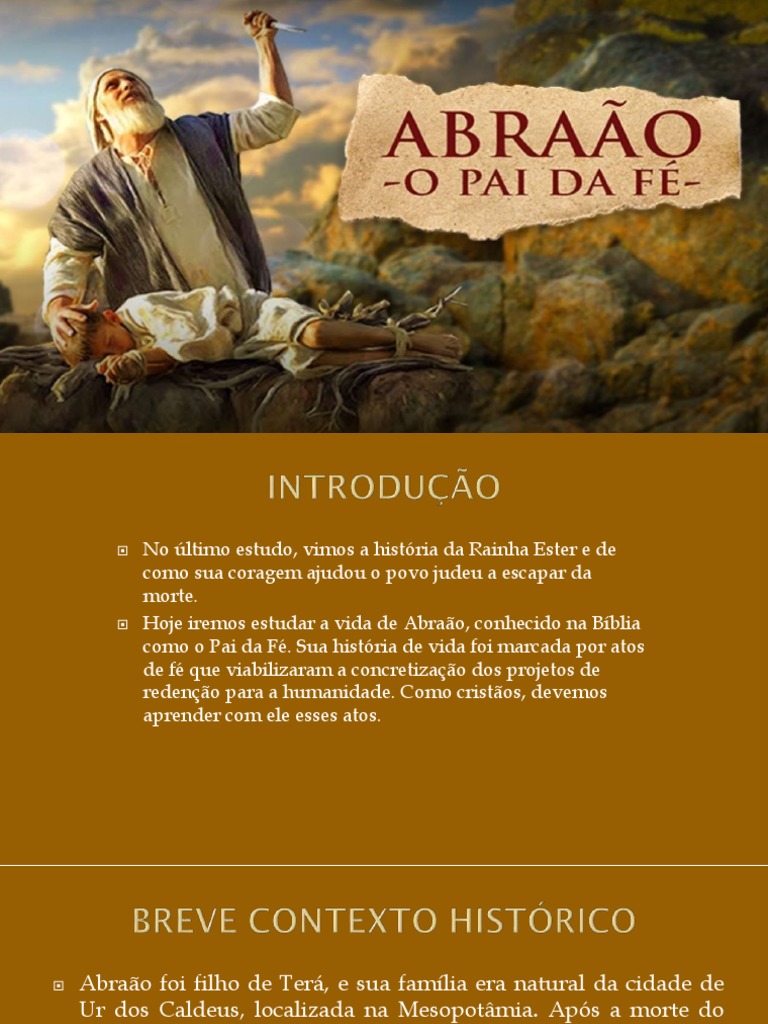 Abraão, o Pai Da Fé | PDF | Abraão | Gênesis (livro), image size:768x1024