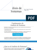 Análisis de Sistemas: Ing. Jorge Fernando López Gil