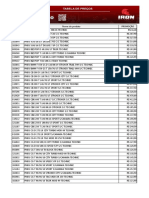 Tabela Technic Promoção