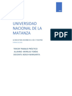 Universidad Nacional de La Matanza: Tercer Trabajo Práctico Alumno: Merelas Tobías Docente: Bosch Margarita