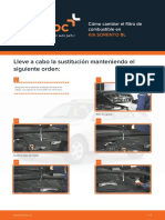 ES Como Cambiar El Filtro de Combustible en KIA SORENTO BL