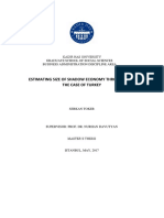 Estimating size of shadow economy through CDA. The case of Turkey