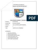 Universidad Nacional "Santiago Antunez de Mayolo": "Facultad de Economia Y Contabilidad"
