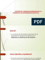 Construcción Del Problema Generador de La Propuesta de Intervencion