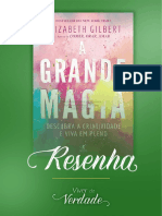 Resenha inspiradora sobre o livro A Grande Magia ensina a viver de forma criativa