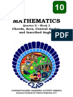 Chords Arcs Central Angles and Inscribed Angles