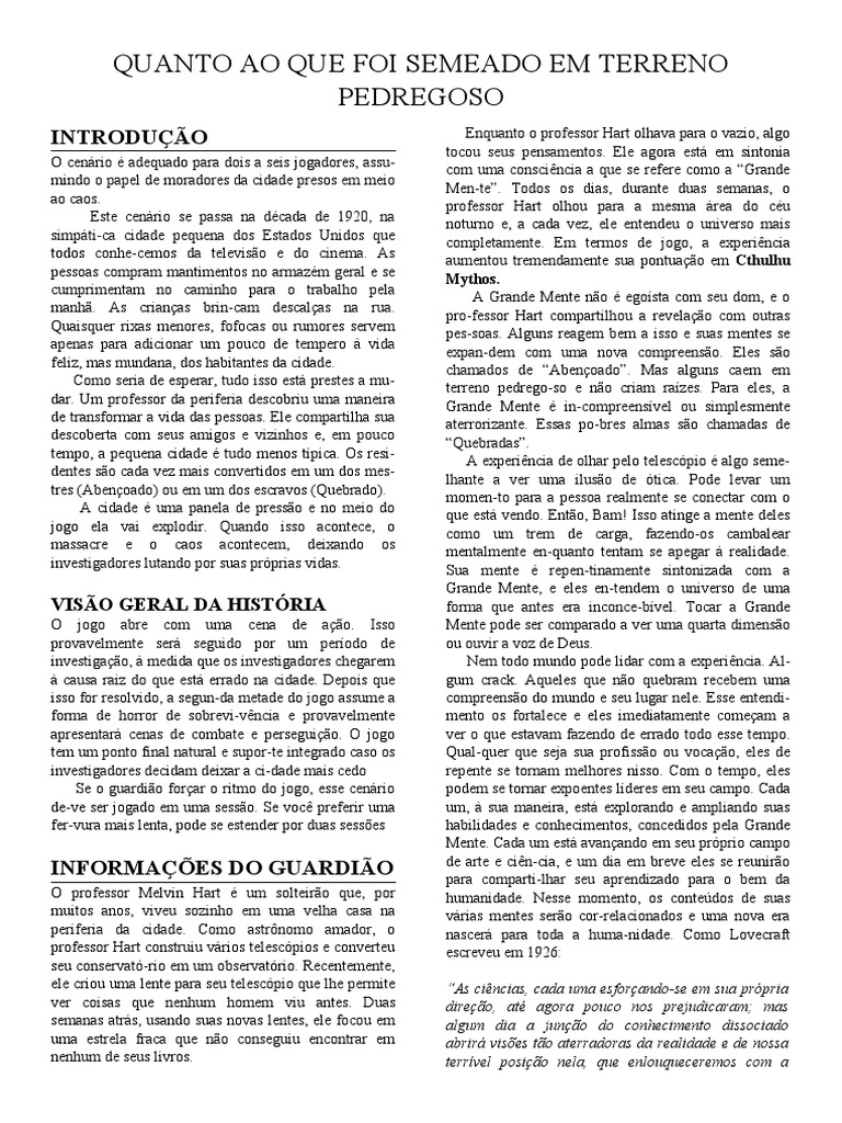 Quanto Ao Que Foi Semeado em Terreno Pedregoso PDF