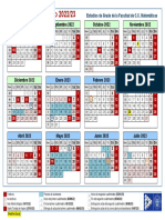 Calendario Académico 2022/23: Agosto 2022 Septiembre 2022 Octubre 2022 Noviembre 2022