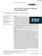 Do Endemic Mushrooms On Oceanic Islands and Archipelagos Support The Theory of Island Biogeography?