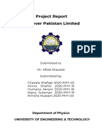 Project Report Unilever Pakistan Limited