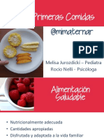 Alimentación complementaria saludable para bebés