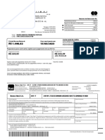 Fatura de cartão de crédito com detalhes de compras e saques