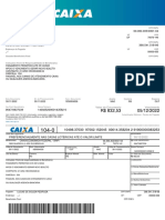 Boleto bancário da Caixa Econômica Federal