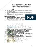 RESUMEN 12 Pags DE LA ESTRUCTURA ATÓMICA DE LA MATERIA