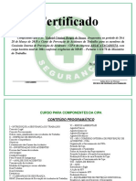 Certificado Da CIPA
