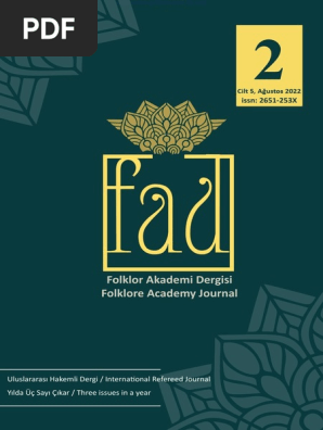 Folklor Akademi Dergisi Cilt 5 Sayı 2 2022 PDF 