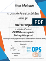 ePROTECT Infecciones Respiratorias Salud y Seguridad Ocupacional-Certificado Del Curso 1368627