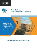 Diploma in Electronics Engineering: Effective From Academic Year 2021-22