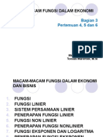 Bagian 3 Fungsi Linier Non Linier Dan Eksponen