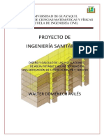 (PDF) Diseño y Calculo de Las Instalaciones de Agua Potable y Agua Servidas en Una Edificacion de 5 Pisos Altos, PB y Terraza - Compress
