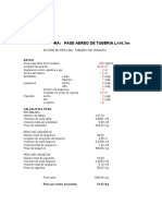 Estructura: Pase Aereo de Tuberia L 16.7M: Datos