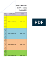 Jadwal Ukk Jurusan TKJ SMKN 1 Tanjung TAHUN 2023: NO Hari/Tanggal Waktu