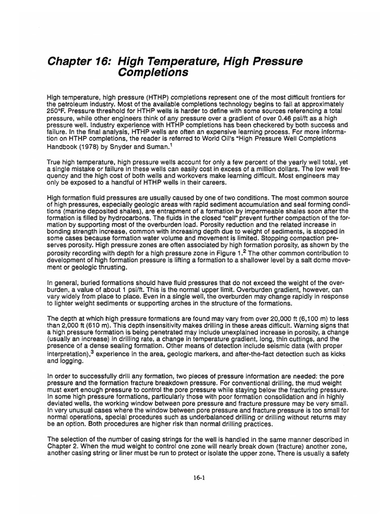 Successfully Drilling High Temperature, High Pressure Wells