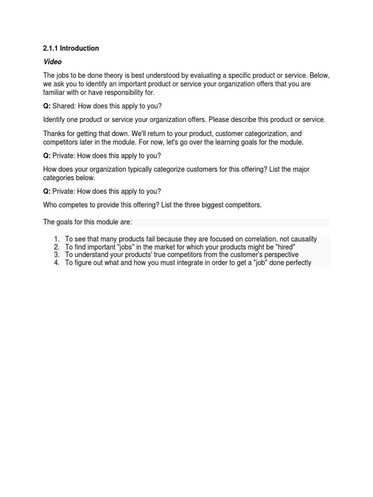 Discovering Customer Jobs To Be Done - Kopie | PDF | Walt Disney ...