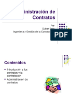 Administración de Contratos: Por Duber Soto Ingeniería y Gestión de La Construcción