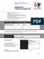 Assessment Authorisation Form Regent Automobile Valuers & Assessors LTD