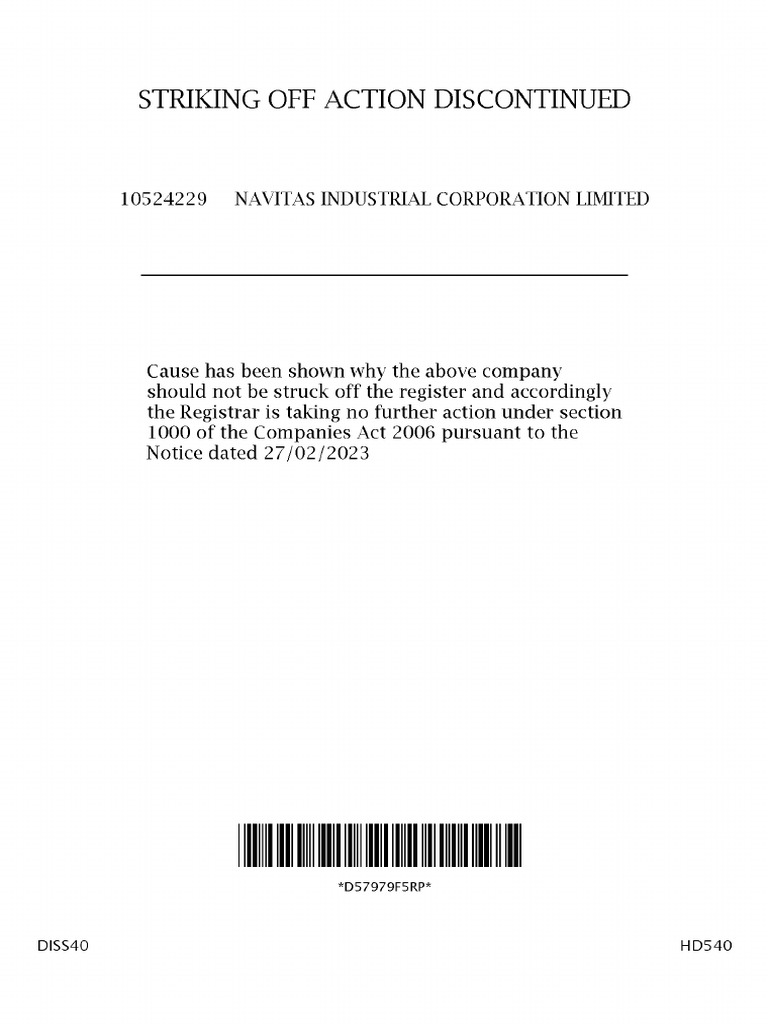 Companies House Document | PDF