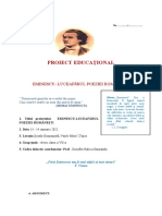 Eminescu Proiect Educational Didactic