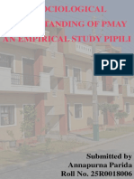 A Sociological Understanding of Pmay An Empirical Study Pipili
