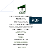 Universidad Del Norte de Nicaragua Unn-Matagalpa Facultad de Humanidades Psicología Con Mención en Psicología Clínica