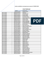 Télechargement: Liste National