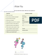 01 Intermediate III Handout 1 Unit 1 Couples Getting To Know You