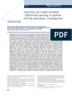 3 ARTICULO Dentoskeletal Outcomes of A Rapid Maxillary Expander With Differential Opening in Patients With Bilateral Cleft Lip and Palate: A Prospective Clinical Trial